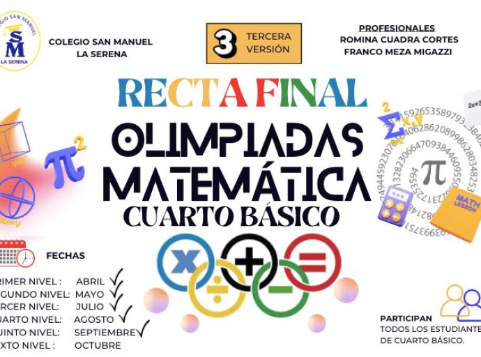 OLIMPIADAS DE MATEMÁTICA - TOP 17 NOVIEMBRE - 4° BÁSICOS