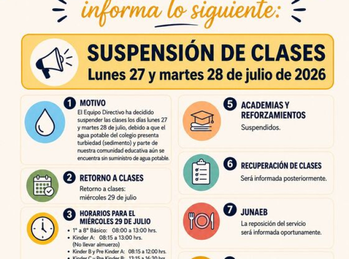 COMUNICADO LUNES 27 JULIO 2026
